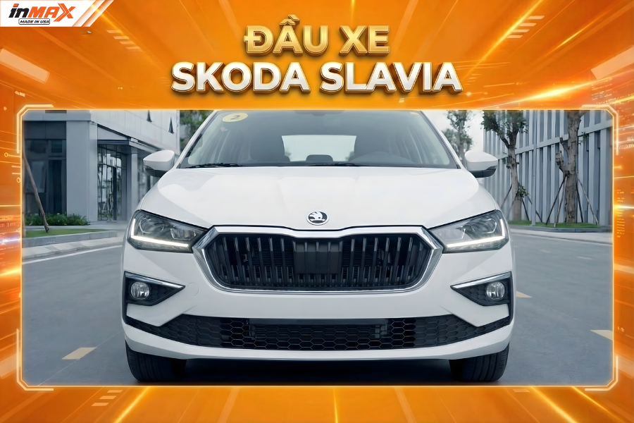 Đầu xe Skoda Slavia mang vẻ đẹp ấn tượng
