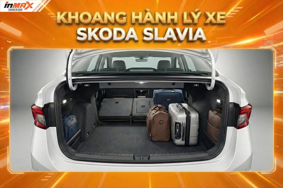 Khoang hành lý xe Skoda Slavia