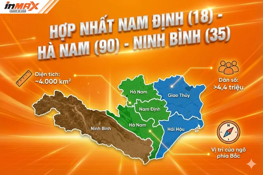 Hợp nhất Nam Định - Hà Nam - Ninh Bình