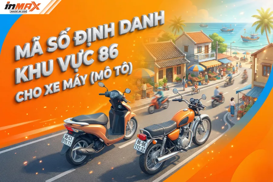 Mã số định danh khu vực 86 cho xe máy