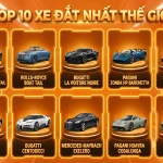 Top 10 xe đắt nhất thế giới hiện nay