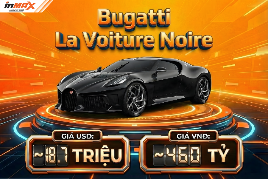 Bugatti La Voiture Noire - TOP 3 xe đắt nhất thế giới