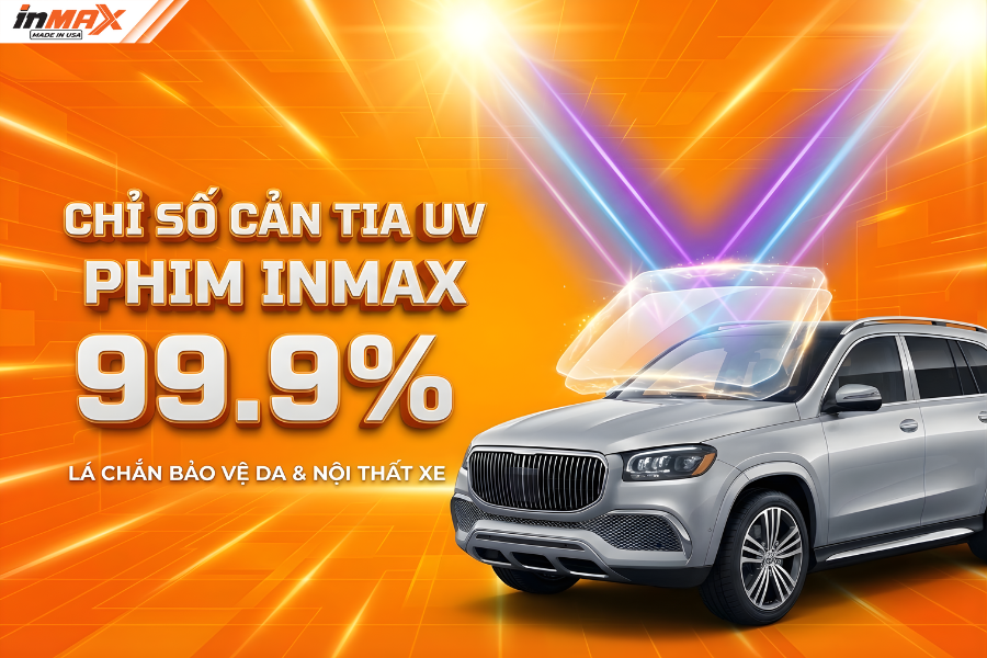 Chỉ số cản tia UV phim Inmax lên đến 99.9%