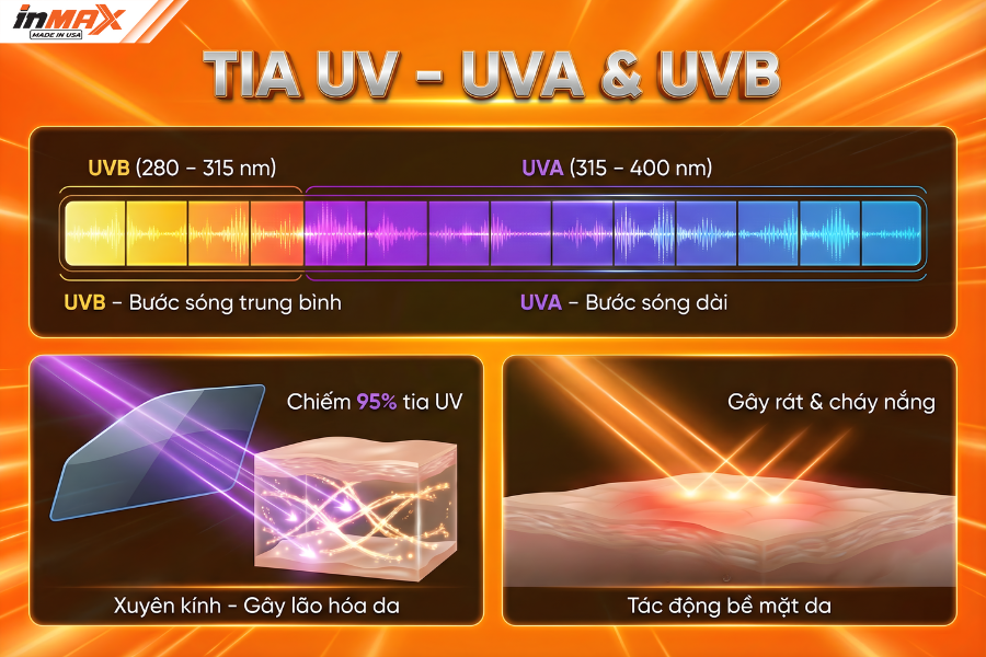 Tia UV là gì và chỉ số cản tia UV phim Inmax