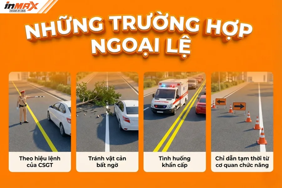 Những trường hợp ngoại lệ đè vạch không bị phạt