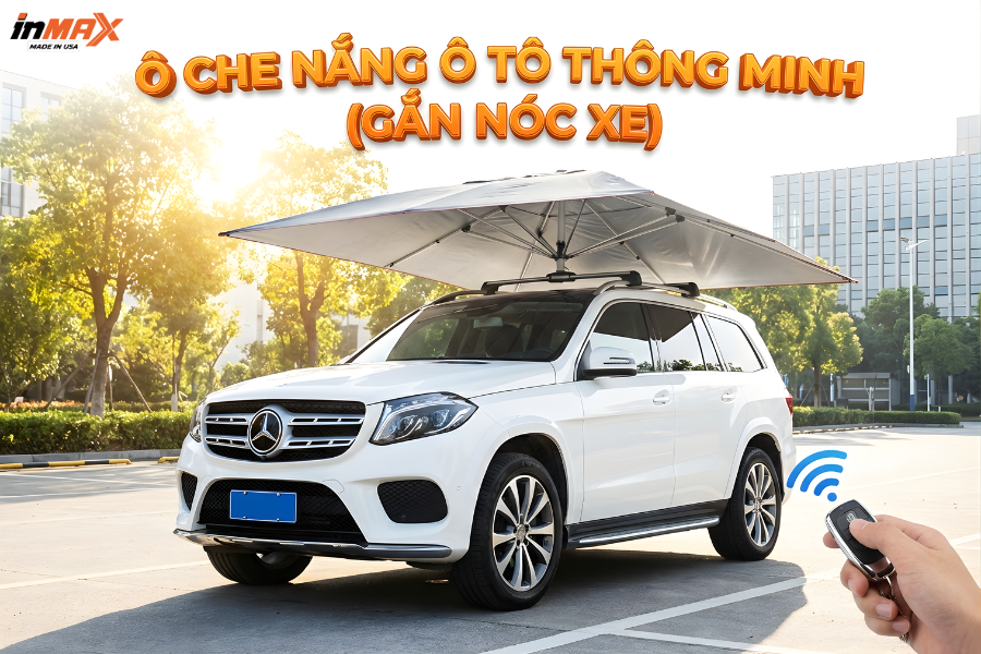 Ô che nắng oto thông minh (Gắn nóc xe)