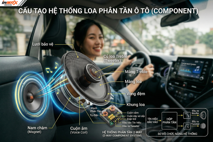 Nâng cấp âm thanh ô tô với loa phân tần