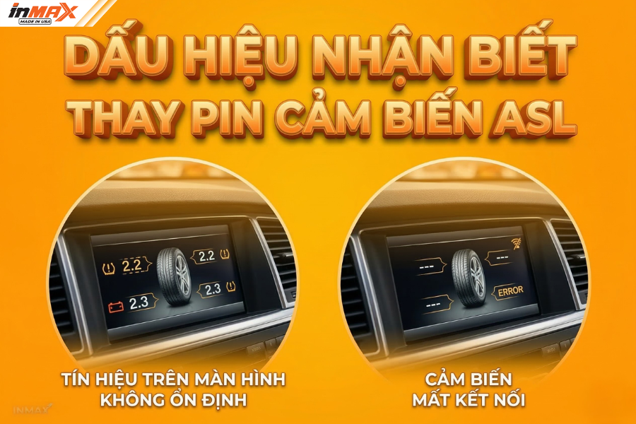 Dấu hiện nhận biết cần thay pin cảm biến ASL
