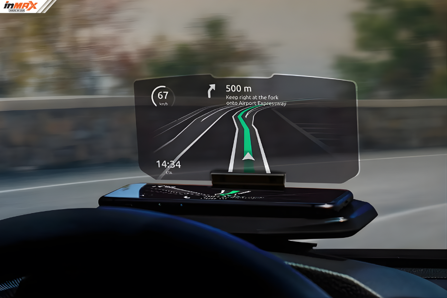 Hệ thống cảnh báo thông minh qua màn hình HUD kính lái