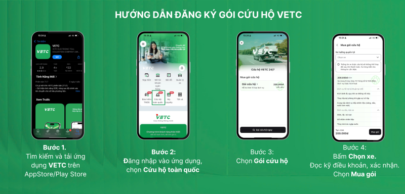 Hướng dẫn đăng ký cứu hộ VETC