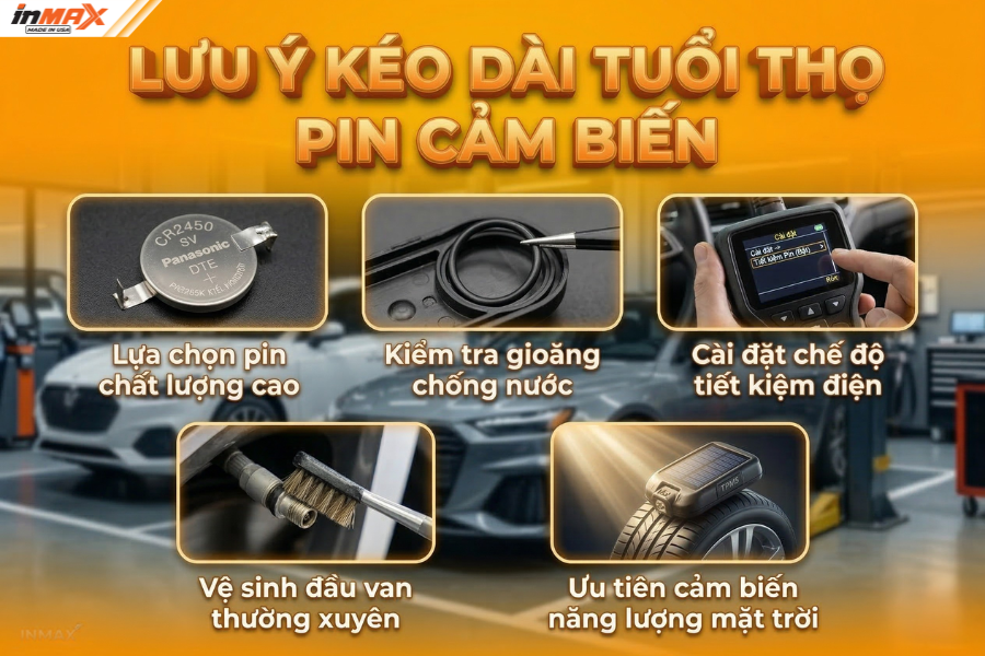 Lưu ý giúp kéo dài tuổi thọ pin cảm biến