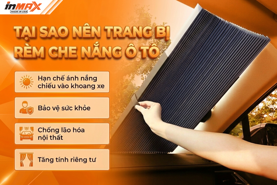 Tại sao nên trạng bị rèm che nắng ô tô