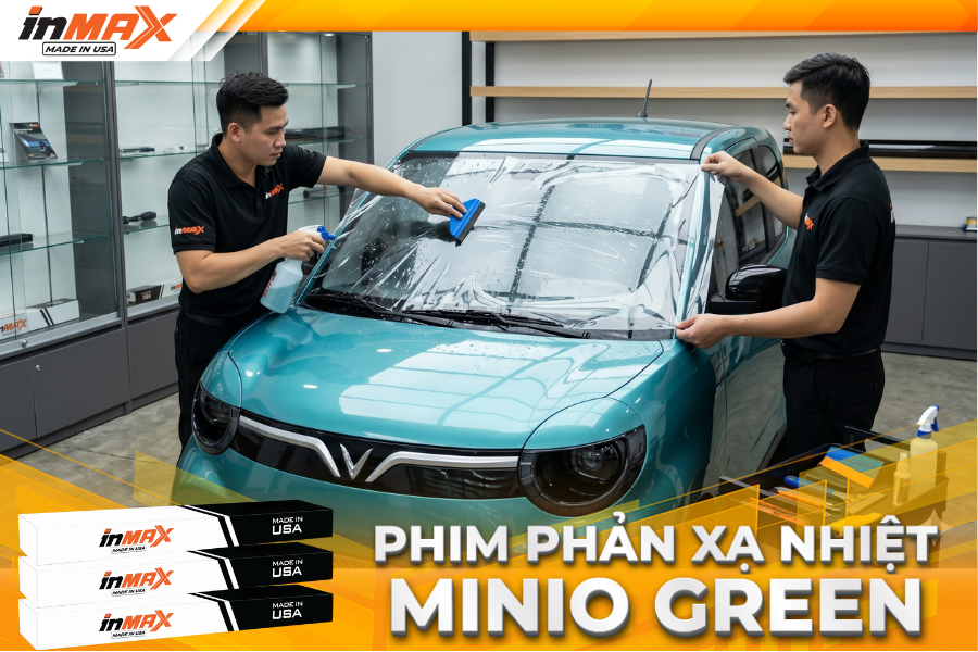 Dán phim phản xạ nhiệt cho xe Vinfast Minio Green