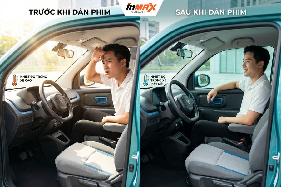 Tại sao nên dán phim phản xạ nhiệt cho xe Vinfast Minio Green