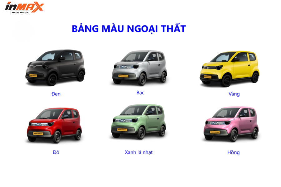 Vinfast Minio Green-Bảng màu