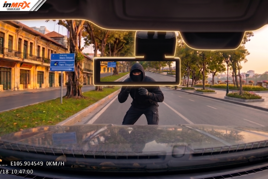 Camera hành trình oto giám sát an ninh khi đỗ xe