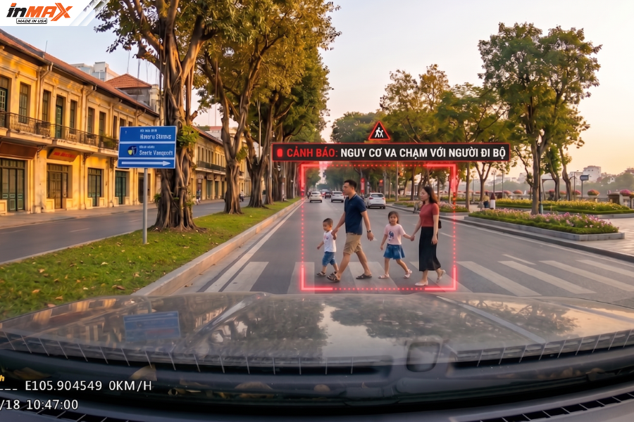 Camera hành trình oto tích hợp cảnh báo giao thông