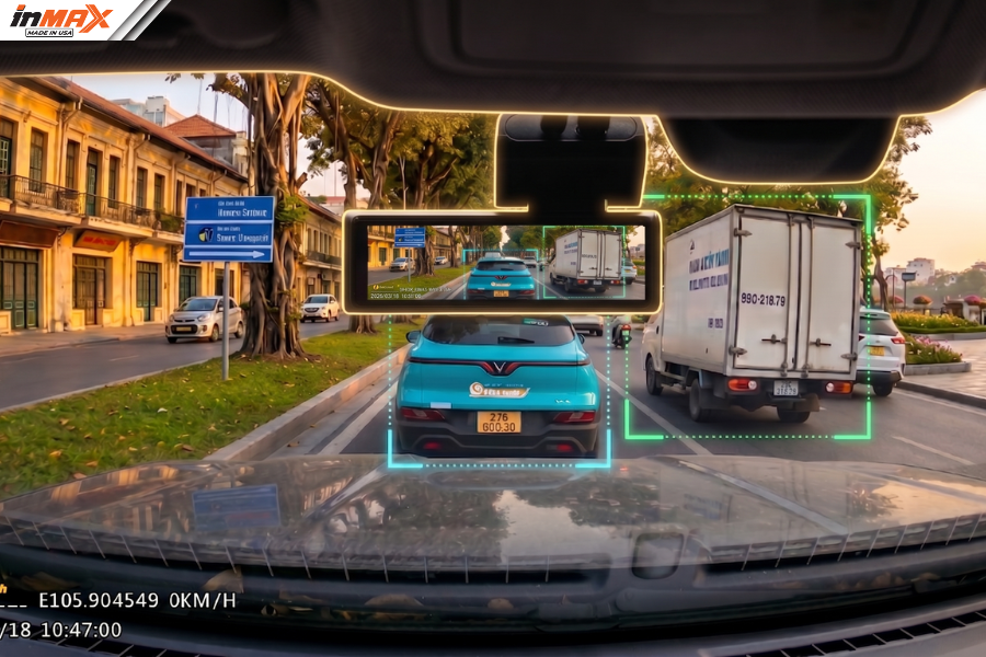 Cảnh báo AI ADAS trên camera hành tình oto Zestech
