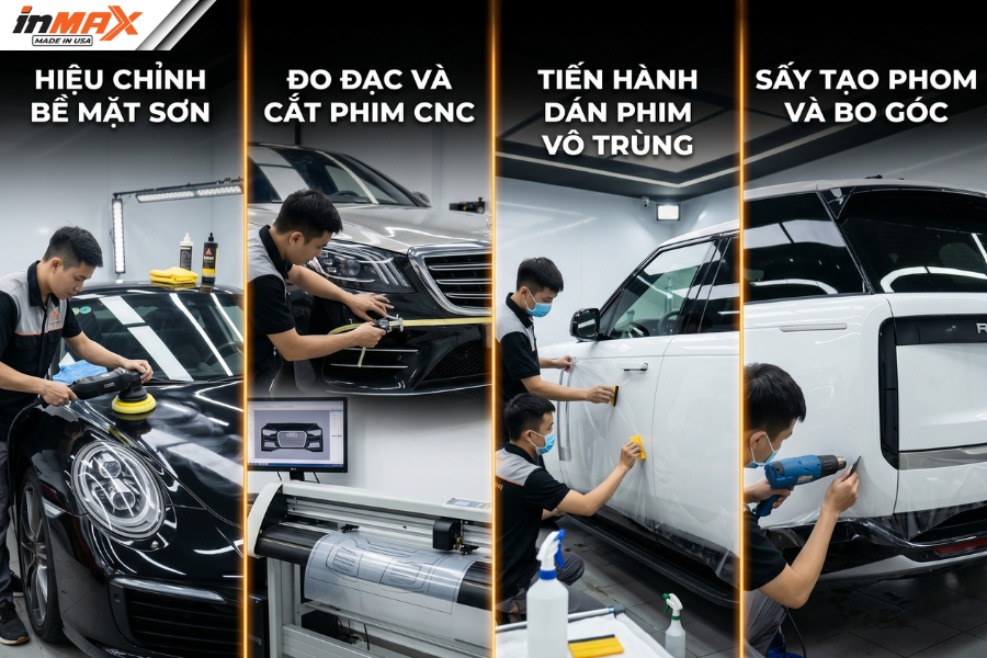 Quy trình dán PPF xe hơi tốt nhất đạt chuẩn quốc tế