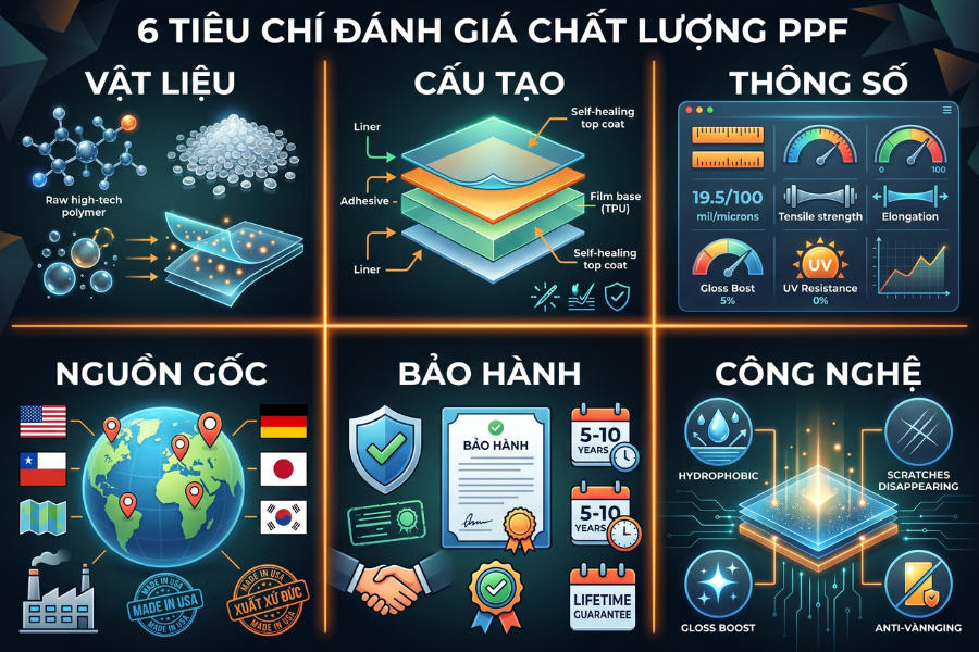 Tiêu chí đánh giá các dòng PPF xe hơi tốt nhất hiện nay