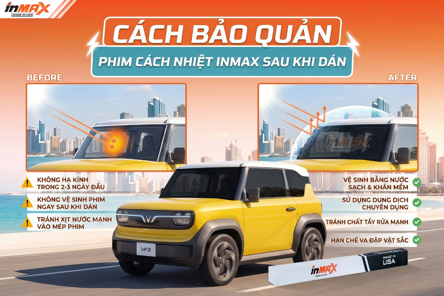 5 cách bảo quản phim Inmax bền đẹp sau khi dán