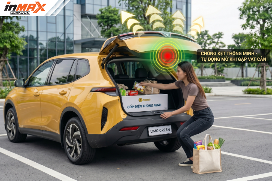 Cốp điện ô tô - Tính năng chống kẹt