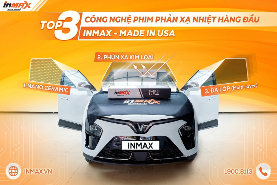 Độ cách nhiệt phim Inmax quyết định bởi công nghệ sản xuất phim
