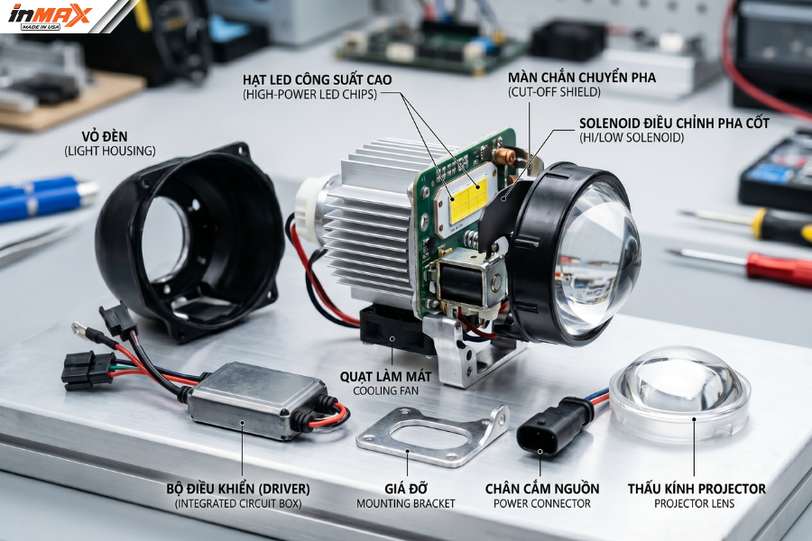 Độ đèn led ô tô (Bi LED)