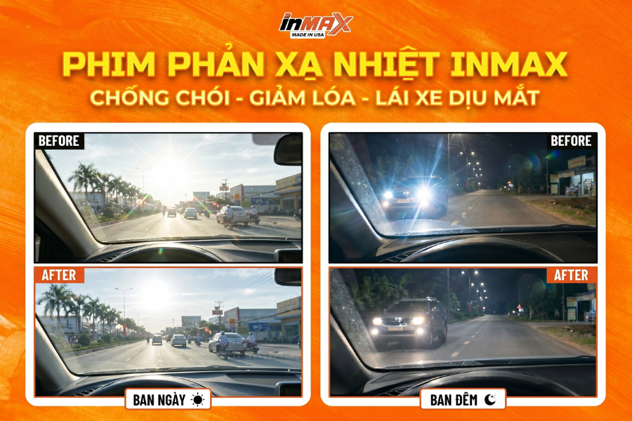 Phim cách nhiệt Inmax của nước nào có thể chống chói