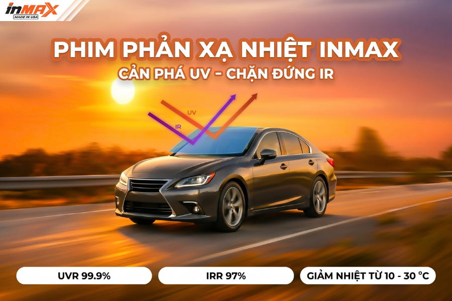 Test phim cách nhiệt Inmax cho thấy khả năng cản nhiệt cực tốt