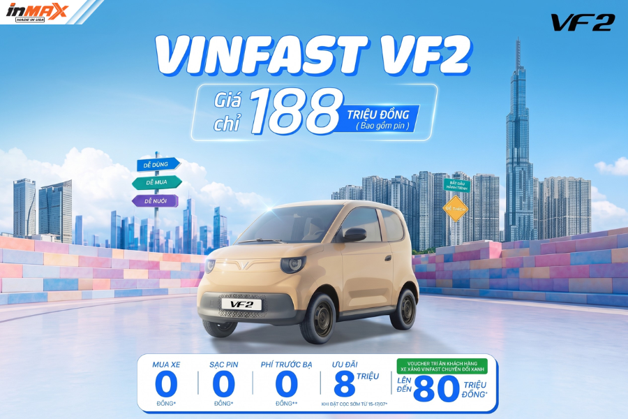 VinFast VF2 có nhiều ưu đãi hấp dẫn