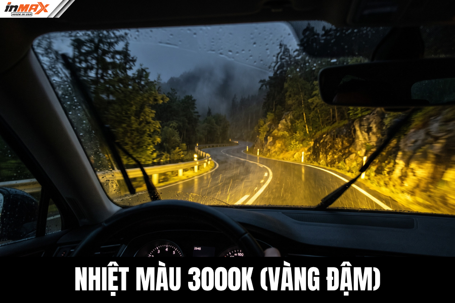 Nhiệt màu 3000K (Vàng đậm)