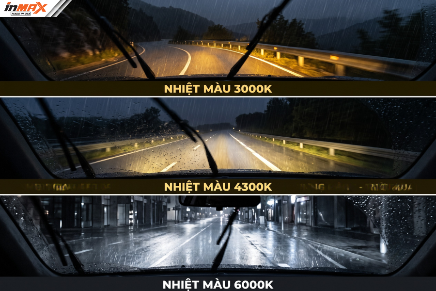 Chọn nhiệt màu đèn bi gầm ô tô phù hợp với nhu cầu di chuyển