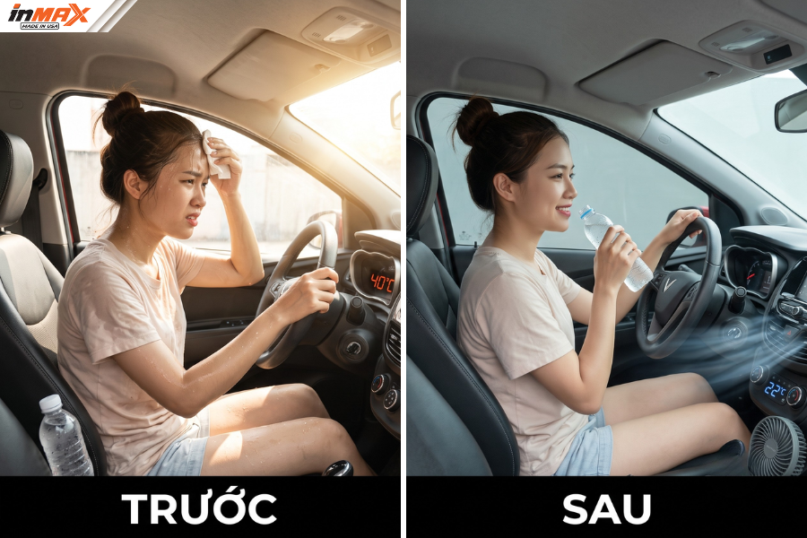 Dán phim cách nhiệt ô tô giá rẻ chất lượng có khả năng chống nóng tốt