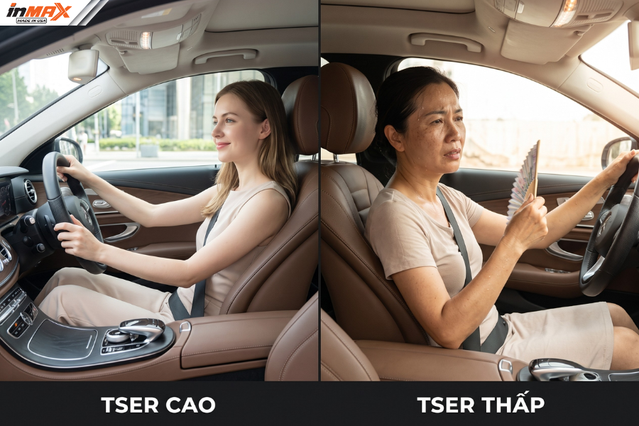 TSER - Thông số phim cách nhiệt ô tô về tổng khả năng cản nhiệt