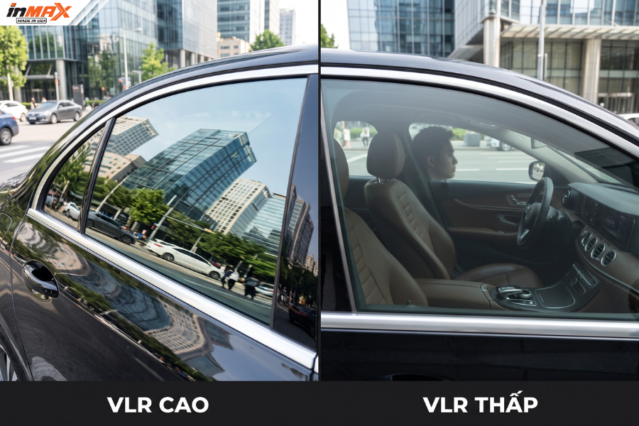 VLR - Thông số phim cách nhiệt ô tô về độ phản gương