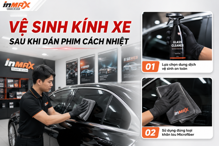 ve-sinh-kinh-xe-sau-khi-dan-phim-cach-nhiet