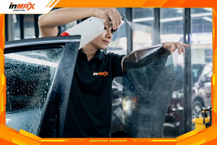 Xịt dung dịch chuyên dụng để dán phim cách nhiệt cho xe Limo Green