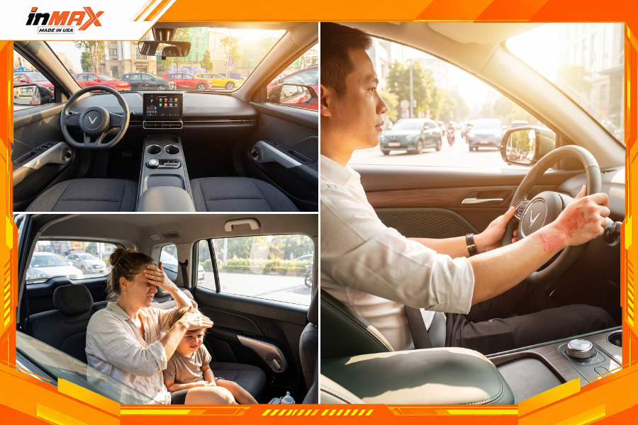 Xe VinFast Limo Green có diện tích kính siêu lớn, dễ hấp thụ nắng, nóng vào khoang xe
