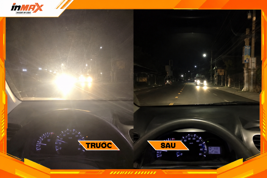 Dán phim cách nhiệt cho xe Toyota Avanza chống chói từ đèn PHA xe ngược chiều