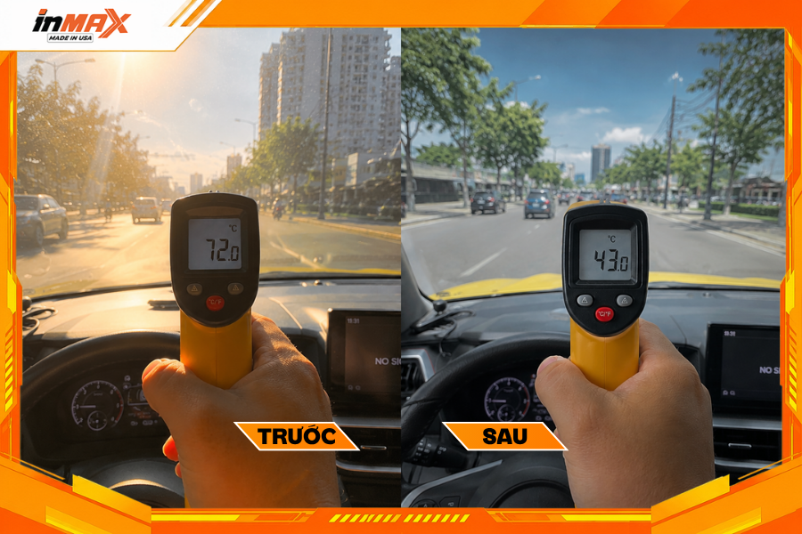 Dán phim cách nhiệt cho xe Toyota Raize giúp giảm nhiệt độ trong xe