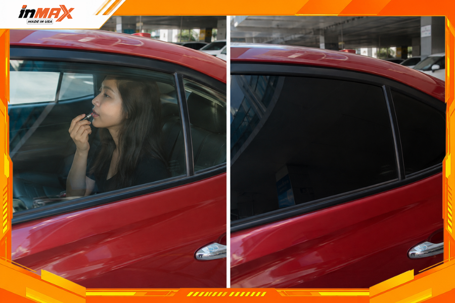 Dán phim cách nhiệt cho xe Toyota Vios bảo vệ sự riêng tư cho khoang xe