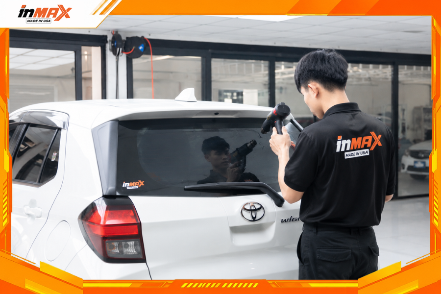 Đến Đại lý Inmax để dán phim cách nhiệt cho xe Toyota Wigo