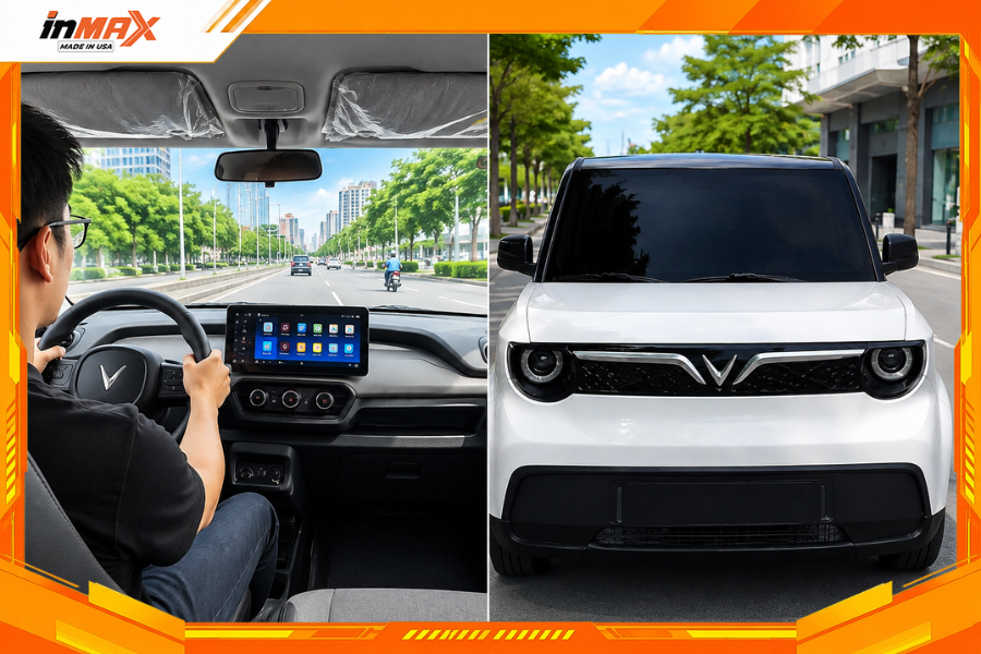 Dán phim cách nhiệt cho xe VF2 có độ trong suốt cao