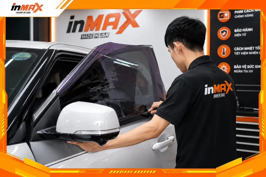 Dán phim cách nhiệt cho xe VF8 - Vị trí kính sườn