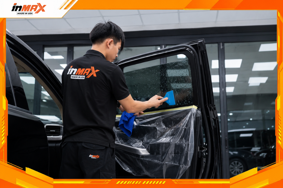 Dán phim cách nhiệt cho xe Vinfast President phải được thi công khép kín