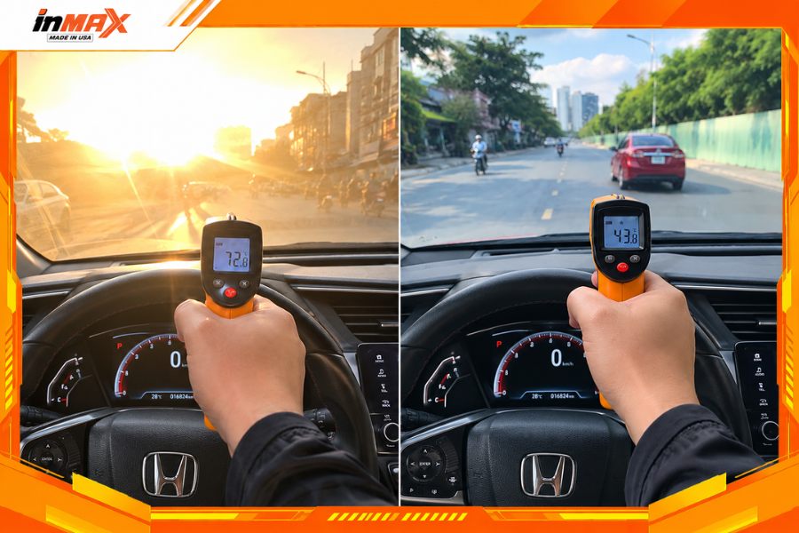 Giảm nhiệt độ khoang lái nhờ dán phim cách nhiệt cho xe Honda Civic