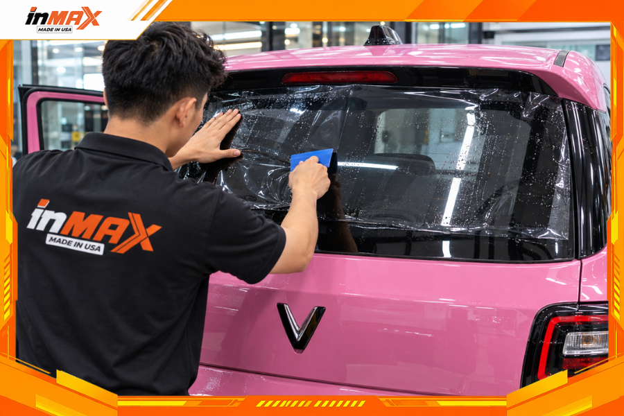 Dán phim cách nhiệt cho xe Minio Green bảo vệ sức khỏe của người ngồi trong xe