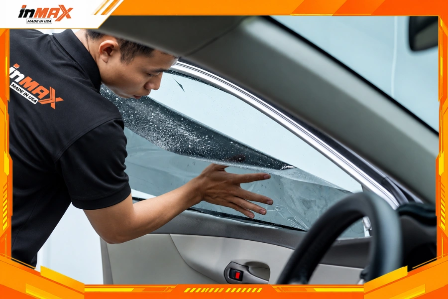 Dán phim cách nhiệt cho xe Toyota Altis - Vị trí kính sườn