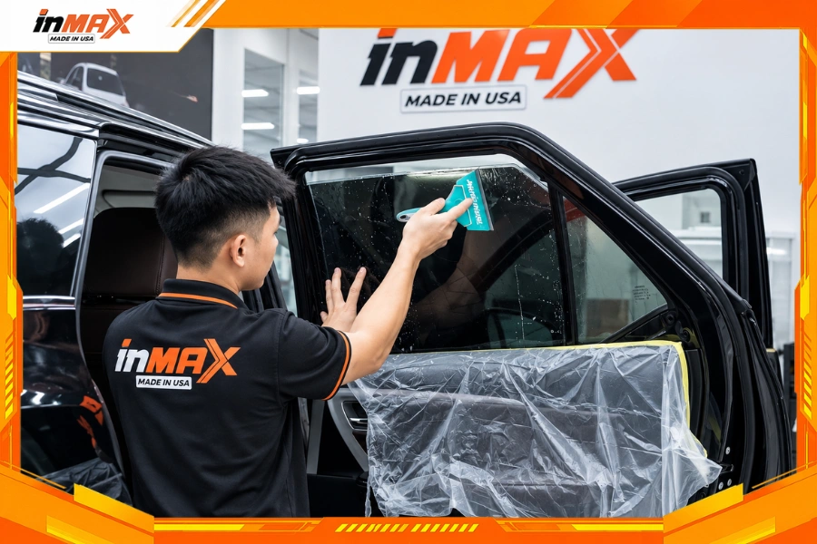 Dán phim cách nhiệt cho xe Toyota Fortuner kính sườn